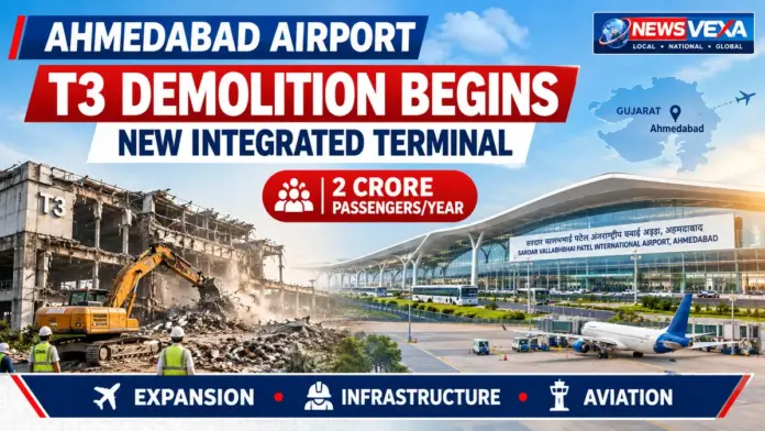 Ahmedabad Airport T3 demolition and new integrated terminal expansion project