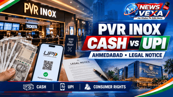 Ahmedabad PVR INOX cash payment and UPI legal notice dispute
