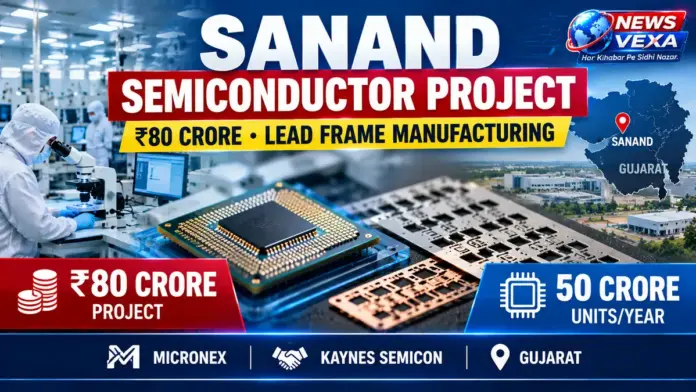Sanand semiconductor project by Micronex with lead frame manufacturing facility