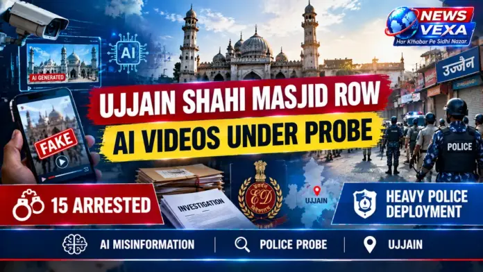 Ujjain Shahi Masjid row with police deployment and AI-generated video investigation