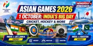 Asian Games 2026: 1 अक्टूबर को भारत के बड़े मुकाबले, क्रिकेट-हॉकी समेत इन खेलों पर नजर Asian Games 2026 India schedule for October 1 featuring cricket hockey archery wrestling and shooting